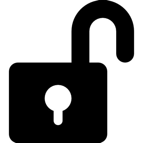 Unlock Padlock Free Icons