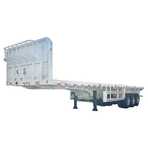 Cimc 3 Axles 40ft Flatbed Semi Trailer For Sale In Zimbabwe