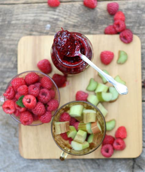 Raspberry Rhubarb Jam Recipe | A Farmgirl's Kitchen