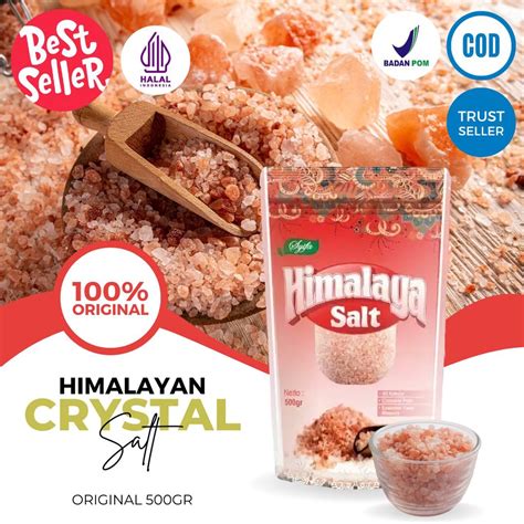 Jual Garem Himalaya Asli Original Himalayan Pink Salt Organic Garam