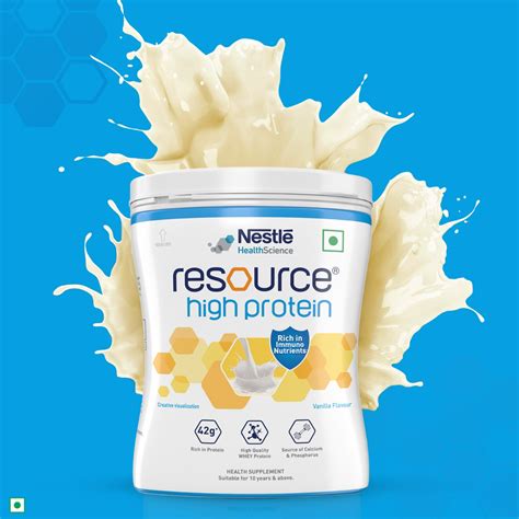 Nestle Resource High Protein Vanilla Flavour Powder 400 Gm Price Uses