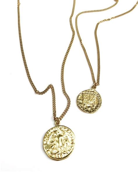 Gold Coin Necklace Set Layered Coin Necklace Gold Filled | Etsy