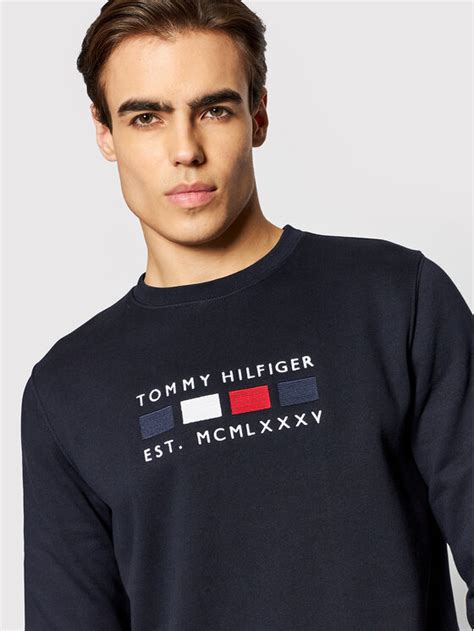 Tommy Hilfiger Μπλούζα Four Flags Mw0mw20133 Σκούρο μπλε Regular Fit