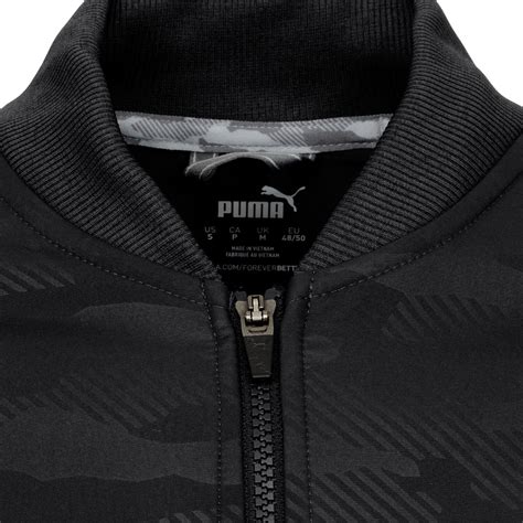 Puma Cloudspun Camo Track Jacket Puma Black Scottsdale Golf