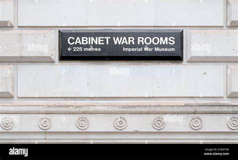 Sign For Cabinet War Rooms And Imperial War Museum Whitehall London