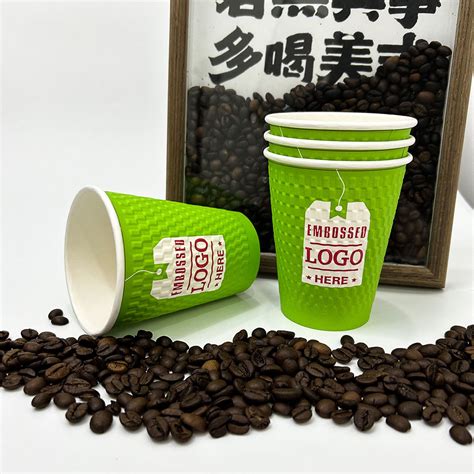 Disposable Biodegradable Container Single Wall 12oz Paper Cup Coffee