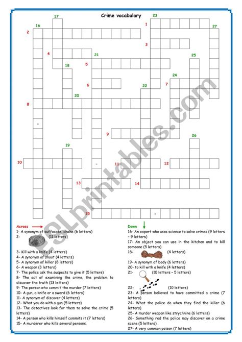 Crime Vocabulary Esl Worksheet By Black Nooka