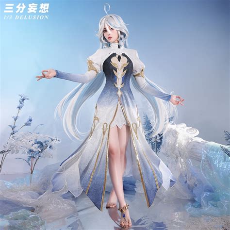 13delusion Genshin Impact Cos Furina Cosplay Clothing Set Shopee