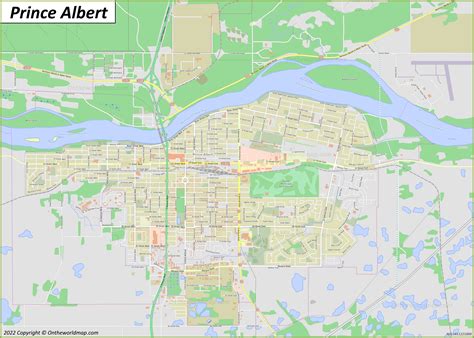 Prince Albert Map | Saskatchewan, Canada | Detailed Maps of Prince Albert