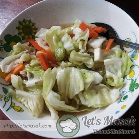 Sayur Kubis & Lobak Masak Sos Tiram Recipe | LetsMasak