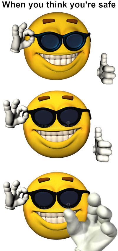 When You Think Youre Safe Picardía Thumbs Up Emoji Man Know Your