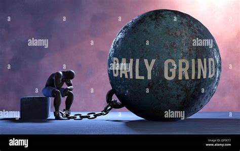 Daily Grind That Limits Life And Make Suffer Imprisoning In Painful