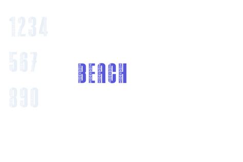 Beach - Font Free Download