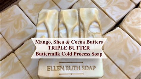 Restocking Triple Butter Cold Process Soap W Mango Shea Cocoa