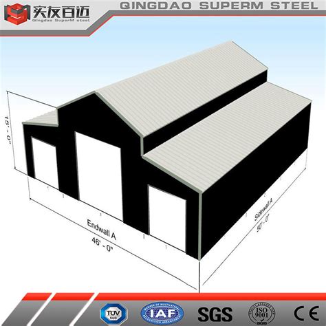 Prefabricated House Building Metal Structure Steel Framed Barn Style ...