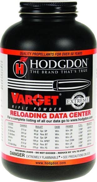 Hodgdon Smokeless Extreme Rifle Powders Varget 1 Lb Reliable Gun