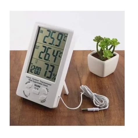 Ψηφιακό Θερμόμετρο & Υγρόμετρο με Διπλό Αισθητήρα, Ημερολόγιο & ALARM ...