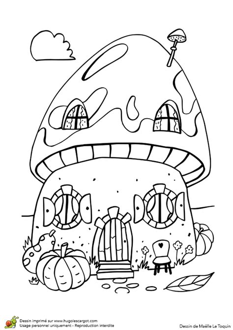 Page Sur Sur Hugolescargot Coloriage Maison Coloriage Maison