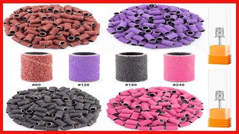 Sanding Bands For Nail Drill Nail Sanding Bands Professional Sanding Bit Nails 240 Pieces 4