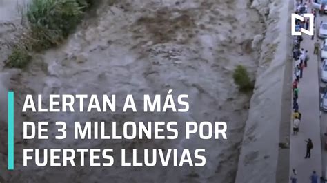 Perú sufre los embates de intensas lluvias Autoridades alertan a más