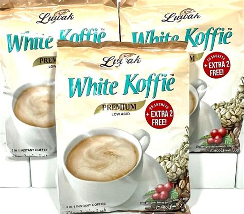 Luwak White Koffie Low Acid In Instant Coffee Sachets X G