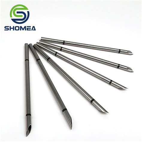 Shomea Custom 12g 26g Laser Marking Triple Bevel Stainless Steel Trocar