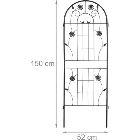 Relaxdays Grigliati Per Rampicanti Set Da 2 HxL 150 X 50 Cm Supporti