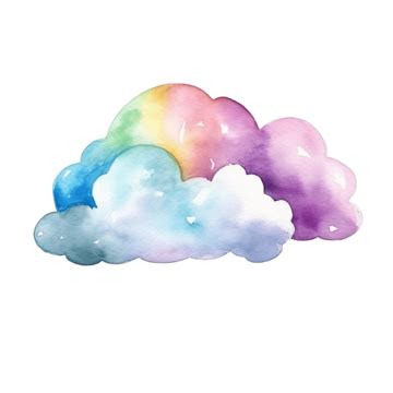 Cute Cloud Watercolor Rainbow Watercolor Rainbow Watercolor Rainbow