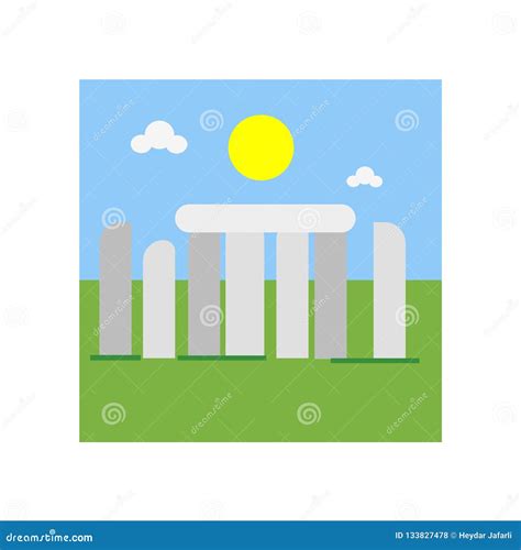 Stonehenge Icon Vector Sign and Symbol Isolated on White Background ...