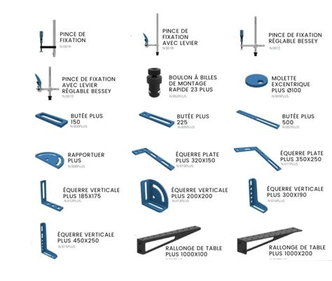 Socomo Fr Accessoires Pour Table De Soudage Trous Pour Brider Et