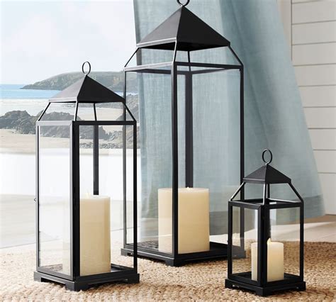 malta glass metal indooroutdoor lantern pottery barn australia