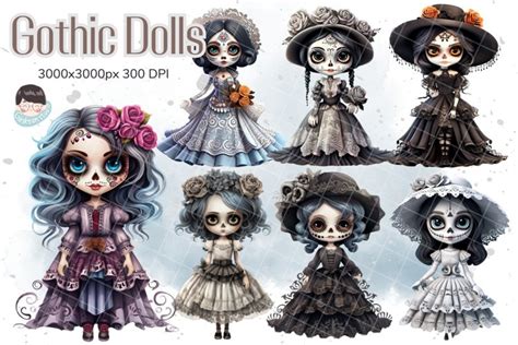 Gothic Dolls Sublimation Bundle