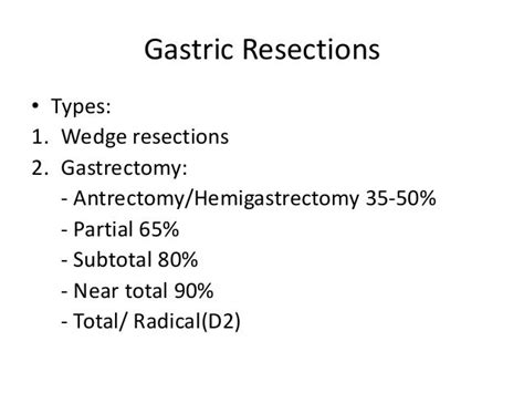 Gastric Resection Reconstruction And Post Gastrectomy Syndromes