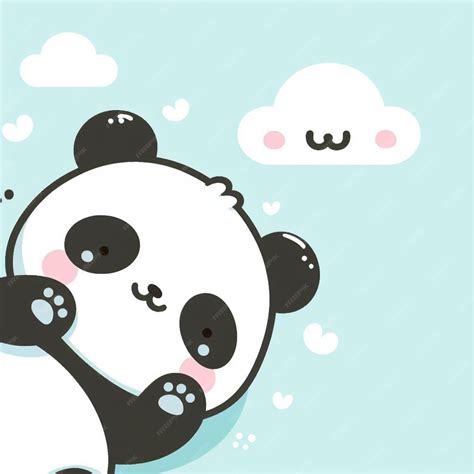 Premium Photo | Panda background desktop wallpaper cute vector