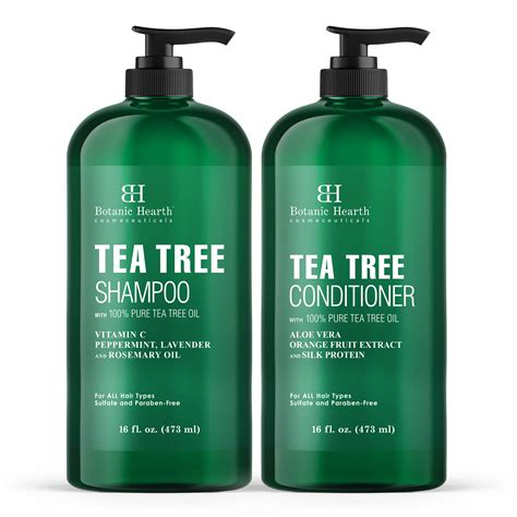 Tea Tree Oil Special Shampoo And Conditioner Set Botanic Hearth