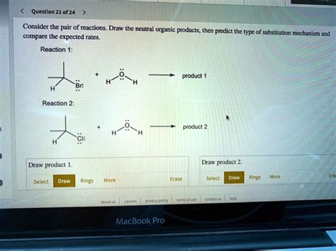 Solved Question F Consider The Pair Of Reactions Draw The