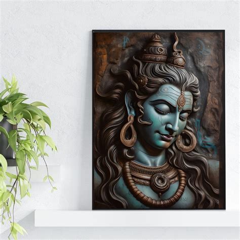 Lord Shiva Wall Art Hindu God Lord Shiva Print Shiva Shiva Etsy Uk