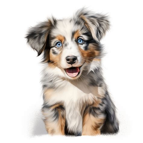 10 Australian Shepherd Puppy Dog Clipart Australian Shepherd 