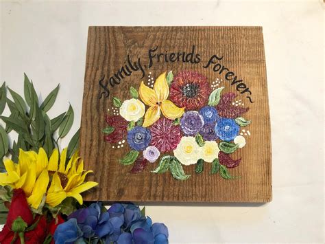 Barn Wood Signs, Barn Wood Sign, Painted Wild Flowers, Gift for Mom, Hostess Gifts, Personalized ...