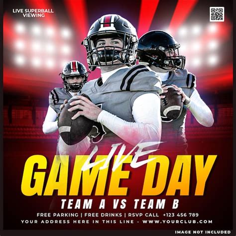 Premium PSD Football Sport Event Flyer Template