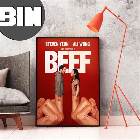 Beef A Netflix Series Steven Yeun Ali Wong Poster Canvas Binteez