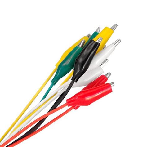 Juego De Cables Con Caimanes 10 Piezas Geek Factory