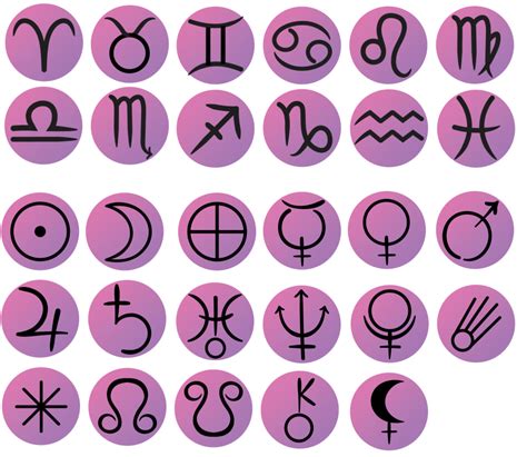 Astrology Stickers 12 Signs plus Planets and Extras