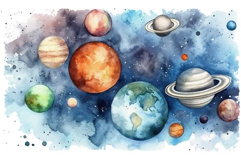 Universe Cartoon Planet Graphic by Ariyan Store · Creative Fabrica