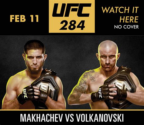 How To Watch Ufc 284 Makhachev Vs Volkanovski Stream Links Start