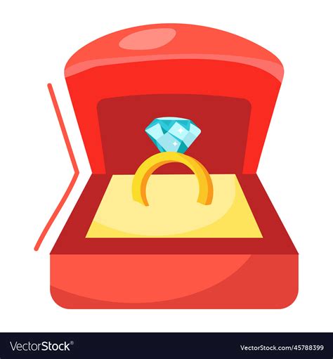 Engagement ring Royalty Free Vector Image - VectorStock