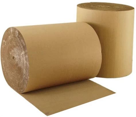 Plain Single Face Ply Corrugated Roll For Packing Gsm