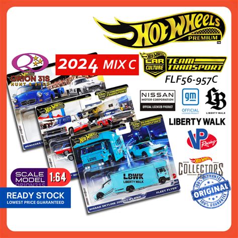 Hot Wheels Premium Team Transport Nissan Lbwk Liberty Walk Chevy Mercedes Benz Dash C Set