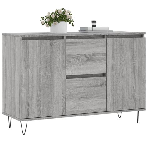 Sideboard Grau Sonoma X X Cm Holzwerkstoff Online Kaufen