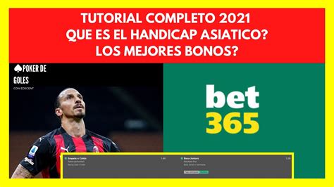 Tutorial completo 2021 BET365 Como apostar Qué es el HANDICAP Como